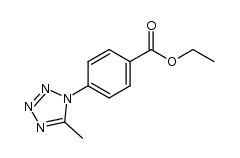 4-(5-methyl-tetrazol-1-yl)-benzoic acid ethyl ester结构式