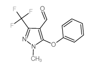 1-Methyl-5-phenoxy-3-(trifluoromethyl)-1H-pyrazole-4-carbaldehyde picture