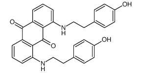 1,8-bis[2-(4-hydroxyphenyl)ethylamino]anthracene-9,10-dione结构式
