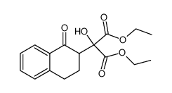 diethyl 2-hydroxy-2-[1,2,3,4-tetrahydro-1-oxonaphthalen-2-yl]malonate Structure