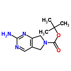 2-氨基-5H-吡咯并[3,4-D]嘧啶-6(7H)-甲酸叔丁酯结构式