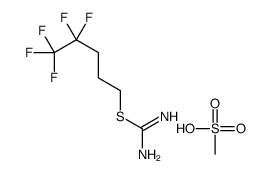 S-(4,4,5,5,5-五氟戊基)异硫脲甲磺酸盐结构式