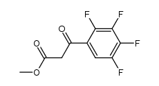 2,3,4,5-tetrafluoro-β-oxobenzenepropanoic acid methyl ester Structure