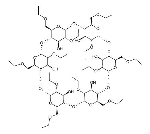 Heptakis-(2,6-di-O-ethyl)-β-cyclodextrin Structure