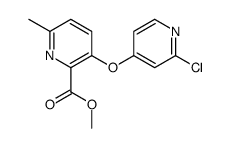 methyl 3-(2-chloropyridin-4-yl)oxy-6-methylpyridine-2-carboxylate结构式