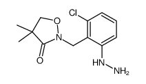 2-[(2-chloro-6-hydrazinylphenyl)methyl]-4,4-dimethyl-1,2-oxazolidin-3-one Structure
