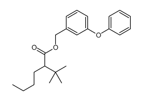 (3-phenoxyphenyl)methyl 2-tert-butylhexanoate结构式