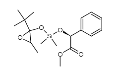 (2S)-methyl 2-((((2-(tert-butyl)-3-methyloxiran-2-yl)oxy)dimethylsilyl)oxy)-2-phenylacetate Structure
