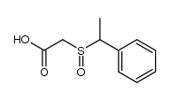 (+/-)-(1-phenyl-ethanesulfinyl)-acetic acid Structure