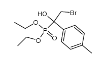 diethyl (2-bromo-1-hydroxy-1-(p-tolyl)ethyl)phosphonate结构式
