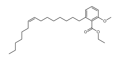 ethyl 2-methoxy-6-[8(Z)-pentadecenyl]benzoate结构式