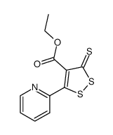 4-ethoxycarbonyl-5-(2-pyridyl)-1,2-dithiole-3-thione Structure