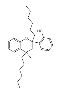 4-methyl-2,4-dihexyl-2-(2-hydroxyphenyl)chroman Structure