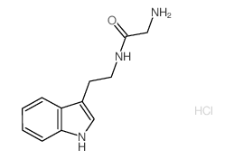 2-Amino-N-[2-(1H-indol-3-yl)ethyl]acetamide hydrochloride结构式