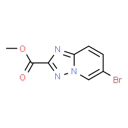 6-溴-[1,2,4]三唑并[1,5-A]吡啶-2-羧酸甲酯结构式