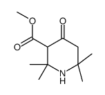 4-Oxo-2,2,6,6-tetramethyl-3-piperidinecarboxylic Acid Methyl Ester Structure