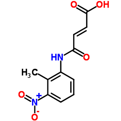 (2E)-4-[(2-Methyl-3-nitrophenyl)amino]-4-oxo-2-butenoic acid结构式