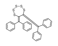 6,7-dibenzhydrylidenepentathiepane结构式