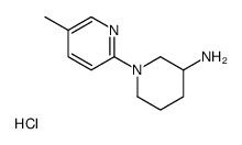 4'-Methyl-3,4,5,6-tetrahydro-2H-[1,2']bipyridinyl-3-ylamine hydrochloride structure