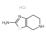 4,5,6,7-TETRAHYDRO-1,3-THIAZOLO[5,4-C]PYRIDIN-2-YLAMINE HYDROCHLORIDE Structure