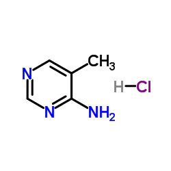 5-Methyl-4-pyrimidinamine hydrochloride (1:1)结构式