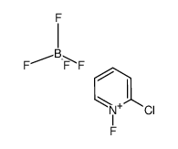 tetrafluoro-4-borane, 2-chloro-1-fluoropyridin-1-ium salt结构式
