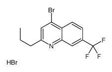 4-Bromo-2-propyl-7-trifluoromethylquinoline hydrobromide Structure