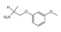 (+)-(S)-1-(3-methoxyphenoxy)propan-2-amine结构式