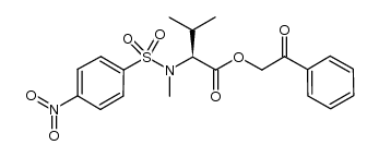 N-methyl-N-nosyl-L-valine phenacyl ester结构式