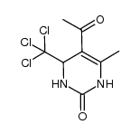 5-acetyl-4-(trichloro-methyl)-6-methyl-1,2,3,4-tetrahydropyrimidin-2-one Structure