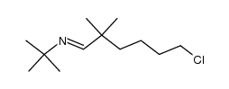 (E)-N-(6-chloro-2,2-dimethylhexylidene)-2-methylpropan-2-amine结构式