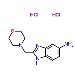 2-(4-Morpholinylmethyl)-1H-benzimidazol-5-amine dihydrochloride结构式