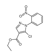 ETHYL5-CHLORO-1-(2-NITROPHENYL)-1H-PYRAZOLE-4-CARBOXYLATE Structure