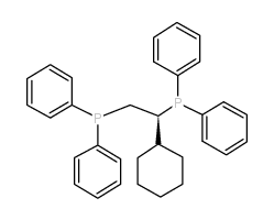 (s)-1,2-bis(diphenylphosphino)cyclohexylethane Structure