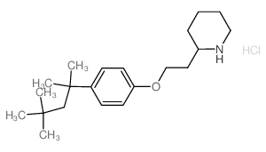 2-{2-[4-(1,1,3,3-Tetramethylbutyl)phenoxy]-ethyl}piperidine hydrochloride Structure