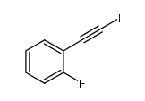 1-fluoro-2-iodoethynylbenzene结构式