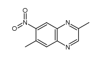 3,7-dimethyl-6-nitroquinoxaline结构式