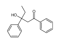 3-hydroxy-1,3-diphenylpentan-1-one结构式