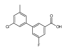 3-(3-chloro-5-methylphenyl)-5-fluorobenzoic acid Structure