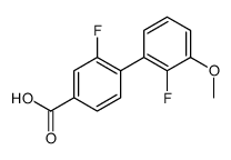 3-fluoro-4-(2-fluoro-3-methoxyphenyl)benzoic acid Structure