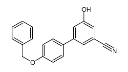 3-hydroxy-5-(4-phenylmethoxyphenyl)benzonitrile Structure
