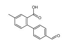 2-(4-formylphenyl)-5-methylbenzoic acid Structure