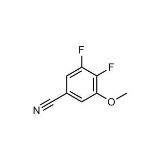 3,4-二氟-5-甲氧基苯甲腈结构式