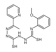 1-(2-methoxyphenyl)-3-[[(E)-1-pyridin-2-ylethylideneamino]carbamothioylamino]thiourea Structure