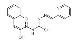 1-(2-chlorophenyl)-3-[[(E)-pyridin-2-ylmethylideneamino]carbamothioylamino]urea结构式