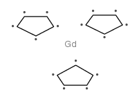 三(环戊二烯基)钆(III)结构式