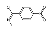 (E)-N-methyl-4-nitrobenzimidoyl chloride结构式