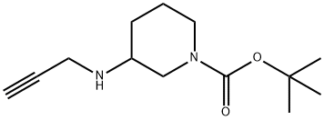 1-Piperidinecarboxylic acid, 3-(2-propyn-1-ylamino)-, 1,1-dimethylethyl ester结构式