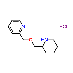 2-[(2-Piperidinylmethoxy)methyl]pyridine hydrochloride (1:1)结构式