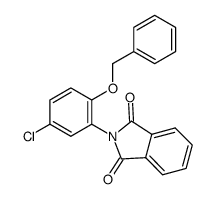 2-(2-(benzyloxy)-5-chlorophenyl)isoindoline-1,3-dione结构式